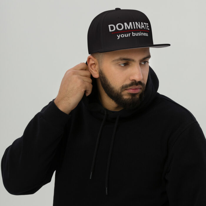 snapback-black-DOMINATE your business - Door Kicker SEO