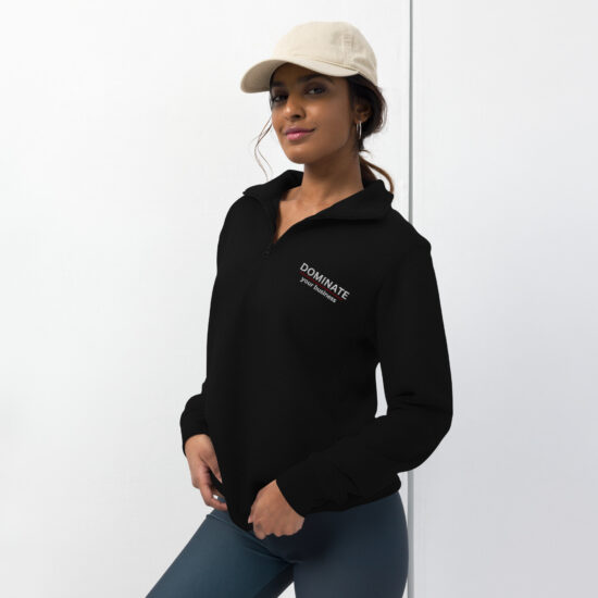 unisex-fleece-pullover-black--DOMINATE your Business - door kicker seo