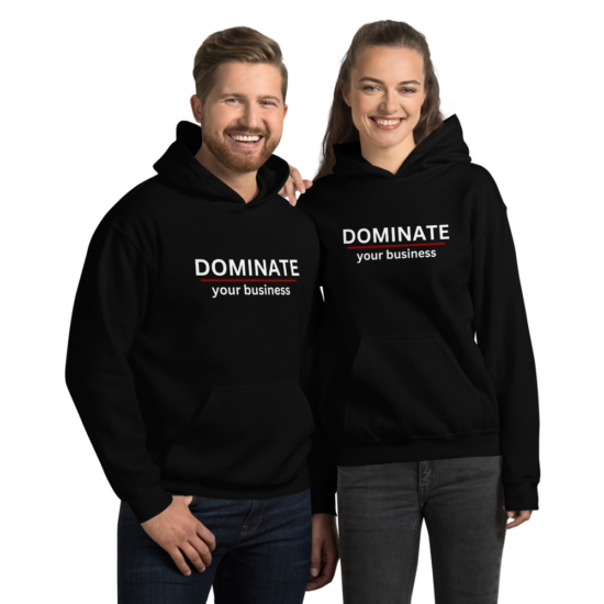 unisex-heavy-blend-hoodie-black -DOMINATE your business - door kicker seo